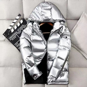 2025 hommes de haute qualité matelassé doudoune col montant fermeture à glissière mince chaud hiver porter poches en gros pas cher prix - Product Image 4