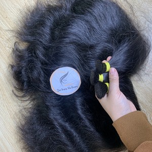 Cabello humano Natural Remy, sin procesar, virgen, vietnamita, rizado, cutícula - Product Image 2