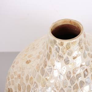 Handicraft Mother Of Pearl <b>Vase</b> Ivory <b>Mosaic</b> Flower Design Handmade Decorative Pot For Wholesale Hotel Decoration And Home Decor - Product Image 4