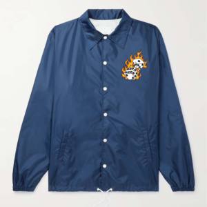 Hot Selling Custom High Quality Embroidery Coaches <b>Rain</b> Jacket <b>Coat</b> Baseball Bomber Letterman Jacket Windbreaker Jacket for <b>Men</b> - Product Image 1
