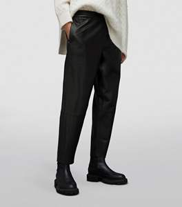 Pantalon en laine formel d'hiver coupe-vent écologique personnalisé pour femmes avec logo brodé - Product Image 3