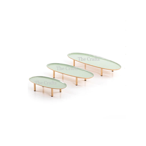 Set Of Two Different Sizes <b>Iron</b> Snacks Serving Stand Kitchenware And Tabletop Dessert Serving Stand In Bulk - Product Image 2