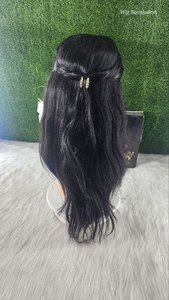 Perruques HD Body Wave Lace Front de 8 à 24 pouces, cheveux humains pré-plumés, transparents, sans colle, densité 180, pleine tête - Product Image 6