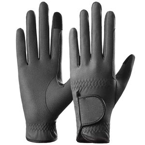 Gants d'équitation professionnels pour cavaliers, gants d'équitation personnalisés en cuir synthétique pour hommes, gants d'équitation anti-fissures - Product Image 6