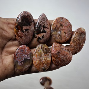 Ágata de palo turco Natural de alta calidad, cabujón suelto, piedra preciosa de tamaño libre, lote al por mayor para piedra de fabricación de joyería fina - Product Image 4