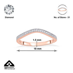 แหวนเพชรออร่า เบลล์ แคชชวล โรสโกลด์ - Product Image 6