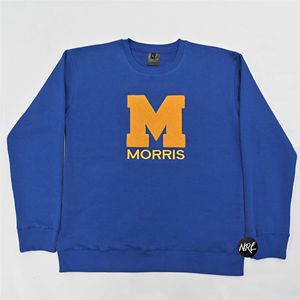 Vêtements universitaires tendance en gros, unisexe, en coton de haute qualité, avec patchs en crochet et broderies personnalisées, logo sur mesure, coupe classique - Product Image 6