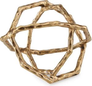 Laddington Antique Laiton Géométrique Sculpture Moderne Métal Accent Décor Ornement de Table moderne poli sculpture - Product Image 1