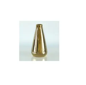 Vases à fleurs de Noël en aluminium doré gravé à la main, design personnalisé, style moderne, en gros, RABEH - Product Image 1