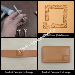 LT180B Timbre en cuir Fleur ornementale pour l'artisanat du cuir - Product Image 1