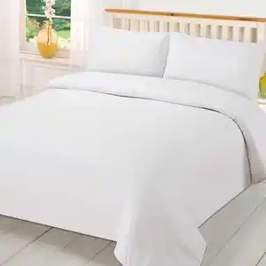 Dubbel Twin Bed Set Kwaliteit 400 Tc 100% Katoen Elastische Hoeslaken Voor Hotelgebruik Voor Volwassenen
