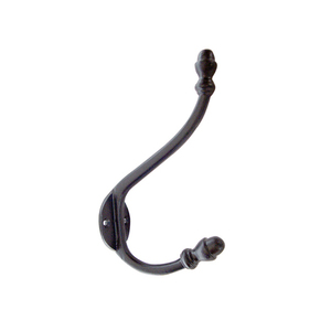 Vintage <b>Black</b> Metal Wall Mounted Coat <b>Hook</b> Single <b>Hook</b> Anti Rust Design For Clothing Storage 2026 Cast Iron Hat And Coat <b>Hook</b> - Product Image 1