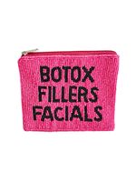 Exclusif élégant fait à la main perlé BOTOX MONEY broderie Mini sac à fermeture éclair haut de gamme haut de gamme dernier à la mode de l'Inde