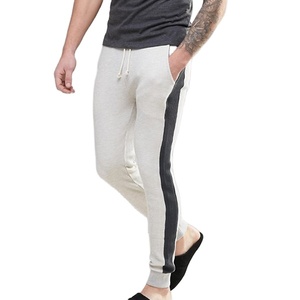 Venta caliente de los hombres 100% algodón Jogger pantalones de chándal Patchwork impresión personalizada transpirable piel ajustada Streetwear liso teñido Casual - Product Image 1