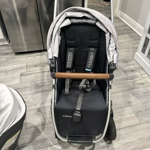 Cochecito Doble para Bebés UPPAbaby VISTA V2, Color Verde Emmett Melange, Nuevo Lanzamiento, Plegable, de Algodón y Plástico, Capacidad de Carga de 7 kg, 0-6 Meses - Product Image 3