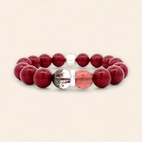Bracelet unisexe en laiton pur à 100 % Montresor Infini Energy Flow Fire Purple Gold Sand Red Ghost Cornucopia Fengshui Crystal Blessing