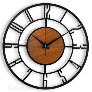 Manufacturer Of Aluminum Silver Ware <b>Large</b> Size Modern <b>Decorative</b> <b>Wall</b> Clock Superior Quality New Arrival Indoor Hanging Clock - Product Image 4