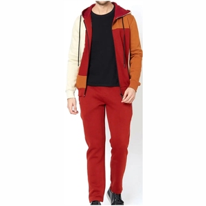 Hiver Hommes Survêtement Mode Hommes 2 Pièces Ensemble Sweatshirt + Pantalon de Survêtement Sportswear Zipper Casual Hommes Vêtements - Product Image 4