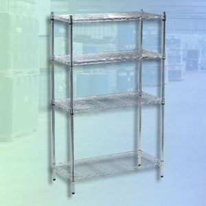 Modern Strong & Stable <b>Metal</b> <b>Shelving</b> Rack for Office & Living Room - Product Image 1