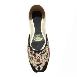 <b>Khussa</b> <b>Shoes</b> for Women and Girls Handmade High Quality Embroidered Design Spring Season Flat Footwear with Leather Lining - Product Image 2
