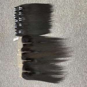 Alta calidad 100% cabello virgen Remy vietnamita alto grado SilkyStraight Bone recto gran Stock extensiones de cabello tejido - Product Image 2