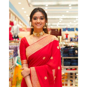 Nueva moda de mujer estilo Bollywood desgaste de fiesta Sari blusa pieza económica suave seda viscosa para invierno verano venta al por mayor - Product Image 4