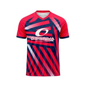 เสื้อฟุตบอลคอวีรุ่นล่าสุดปี 2026 สำหรับผู้ใหญ่ ชุดกีฬาแบบกำหนดเองได้ พิมพ์ชื่อสีพื้น คุณภาพสูง - Product Image 1