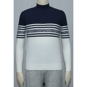 Pull-over en maille jacquard respirant pour homme, col rond, manches longues, décontracté, pour l'hiver - Product Image 5