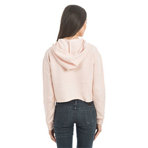 Haut court d'hiver à capuche pour femme 100% coton biologique Haut court à manches longues rayé pour femme sweats à capuche - Product Image 3