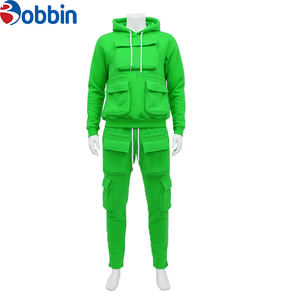 Vêtement pour homme, ensemble jogging cargo à capuche 2 pièces, logo personnalisé, décontracté, multi-poches, survêtement pour homme, nouveau survêtement pour homme, survêtement d'hiver - Product Image 2
