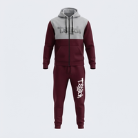 Ensemble sweat-shirt et pantalon oversize léger et respirant, style streetwear, tenue de sport pour l'hiver, unisexe, service OEM.