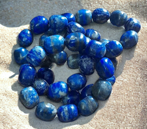 Date Mode Naturel Tumbled Pierre Perles Lapis Lazuli Bracelet Élastique pour Femmes Hommes Partie Perle De Luxe Bijoux Bracelets - Product Image 4