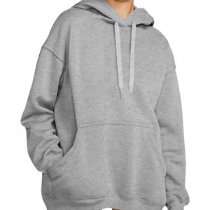 Sweat à capuche uni pour femmes en gros de haute qualité 100% polyester pull à capuche sweat personnalisé polaire sweats à capuche surdimensionnés pour les femmes - Product Image 3