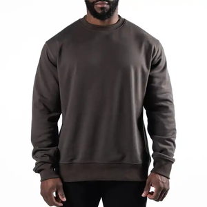 Sweat-shirt à col rond en molleton de haute qualité personnalisé, lourd, pour homme, sweat-shirt à capuche - Product Image 1