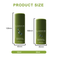 Flacon pompe airless PP violet écologique unique 30ml 50ml recyclé anti-fuite portable pour soins de la peau, lotion, crème BB