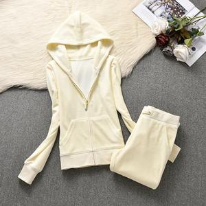 2024 New Style <b>Women's</b> <b>Velvet</b> Track Suits 2-Piece Winter Outfit with Hoodies and Pocket <b>Trousers</b> - Product Image 5