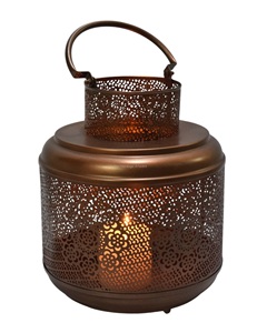 Best Indoor/Outdoor <b>Tall</b> Metal <b>Lantern</b> for Home Christmas Easter Handmade Laser Cut Iron Pillar Holder for Festive Use - Product Image 3