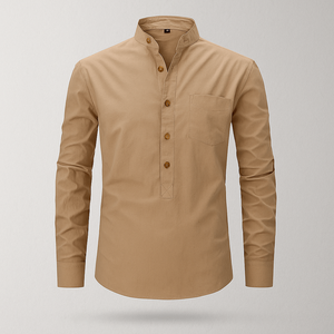 เสื้อแขนยาวผู้ชายผ้าฝ้าย - Product Image 3