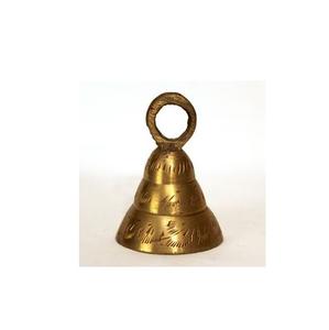 Vintage <b>bell</b> shaped brass <b>cow</b> <b>bells</b> with rich tone for decorative art temple rituals or antique wall hanging decor - Product Image 5