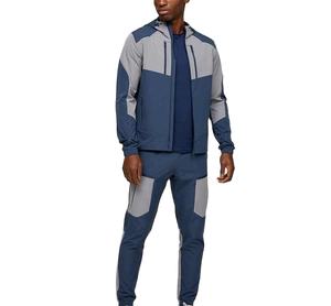 2025 chándal de nailon de verano personalizado para hombre, conjunto de chaqueta y pantalón cortavientos con cremallera para hombre, chándales cortavientos 2026 - Product Image 1