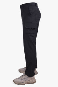 Pantalones Tácticos Negros de Alta Calidad, 100% Algodón, Cómodos, Flexibles, Corte Regular, Estilo Casual, Cintura Media, Lavado Oscuro, Suministro al por Mayor - Product Image 2