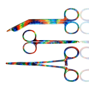 Ciseaux de pansement multi-couleurs de qualité industrielle, très vendus, 5,5 pouces, acier inoxydable, bord dentelé, tranchant et lisse - Product Image 2