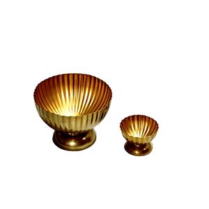 Juego de 3 cuencos grandes de mostaza caliente Zephyr Gold Antique Bowl - Product Image 2
