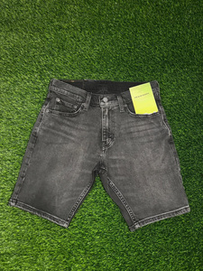 Shorts en jean vintage pour hommes, coupe droite, style streetwear d'été, en coton, baggy, personnalisables - Product Image 3