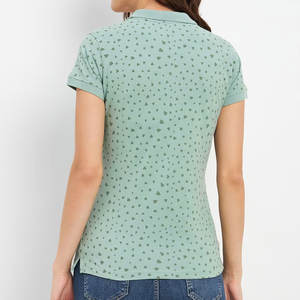 Camiseta ajustada de algodón con cuello en V para mujer, manga corta, transpirable, elástica, suave, cómoda, informal, a la moda - Product Image 5