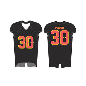 Ensemble d'uniformes de football américain personnalisés à impression par sublimation, couleur unie, respirante et à prix raisonnable - Product Image 2