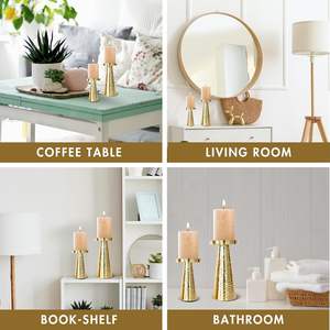 Bougeoir en métal en spirale de fer à forte demande pièce décorative artistique pour les salles de Noël rétro éclectiques bohèmes - Product Image 5