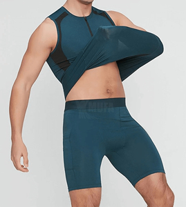 Camisetas sin mangas atléticas personalizadas de primera calidad para hombre, camisetas de algodón de alta calidad para culturismo, Fitness, gimnasio, ropa deportiva de entrenamiento estampada de punto - Product Image 3