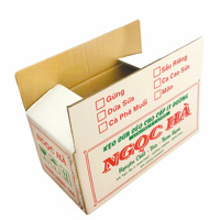 Boîte de papier kraft ondulé étanche à 5 couches pour l'emballage de fruits épaisseur 5mm OEM/ODM taille 40*22*20 matériaux recyclés Vietnam