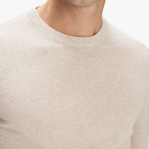 Suéter de Punto Cálido y Transpirable de Alta Calidad OEM, Talla Grande, Fibra de Bambú, Primavera, TWINSET 240g, Suéteres para Hombre - Product Image 4